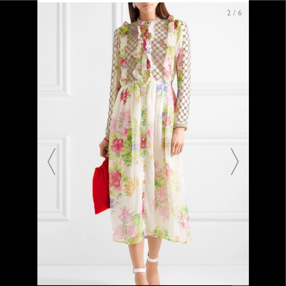 Dodo Bar Or - Ruffled Crystal-embellished Floral